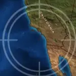 Image of target over UFO sighting in California